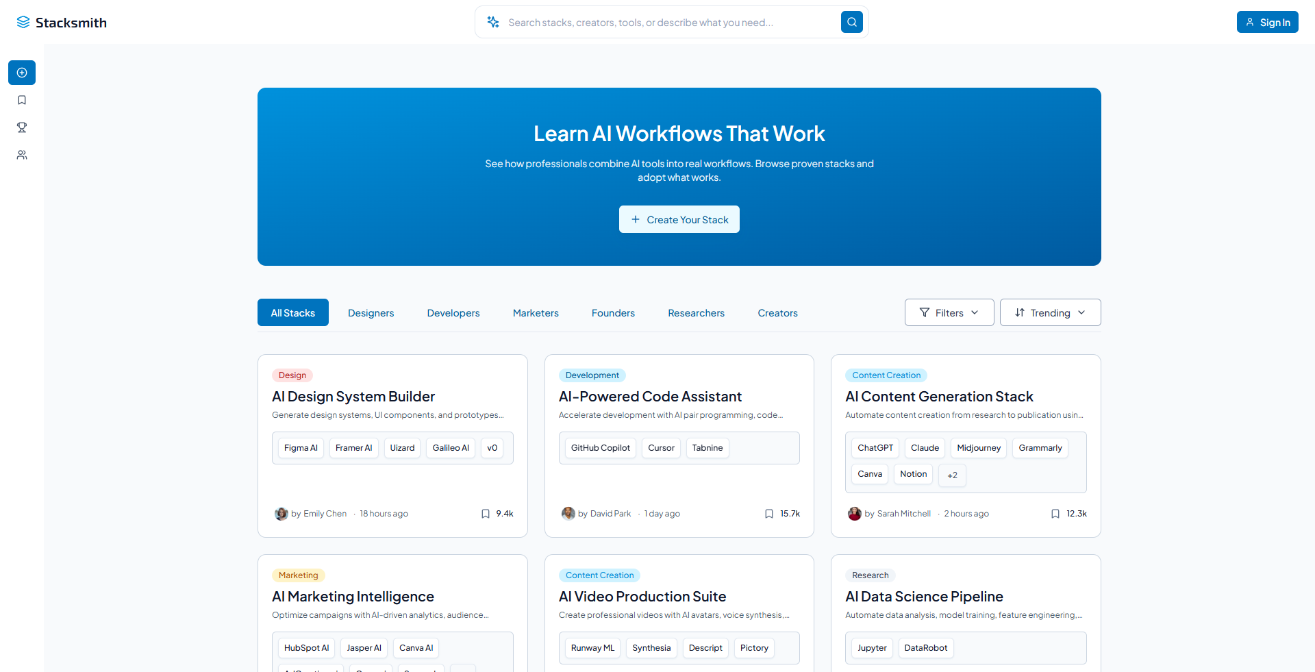 Stacksmith project screenshot