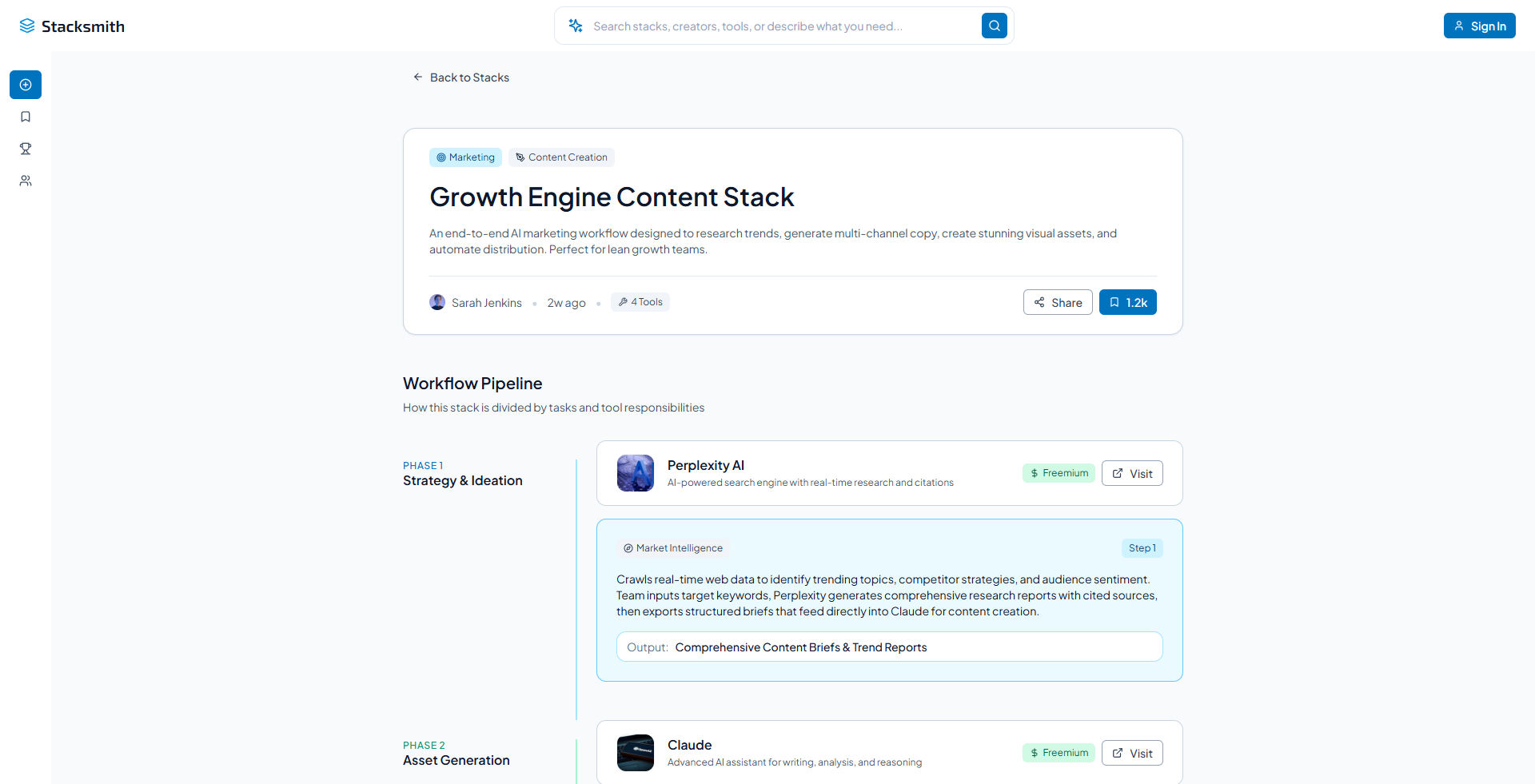 Stacksmith: AI Tool Stack Discovery — image 2